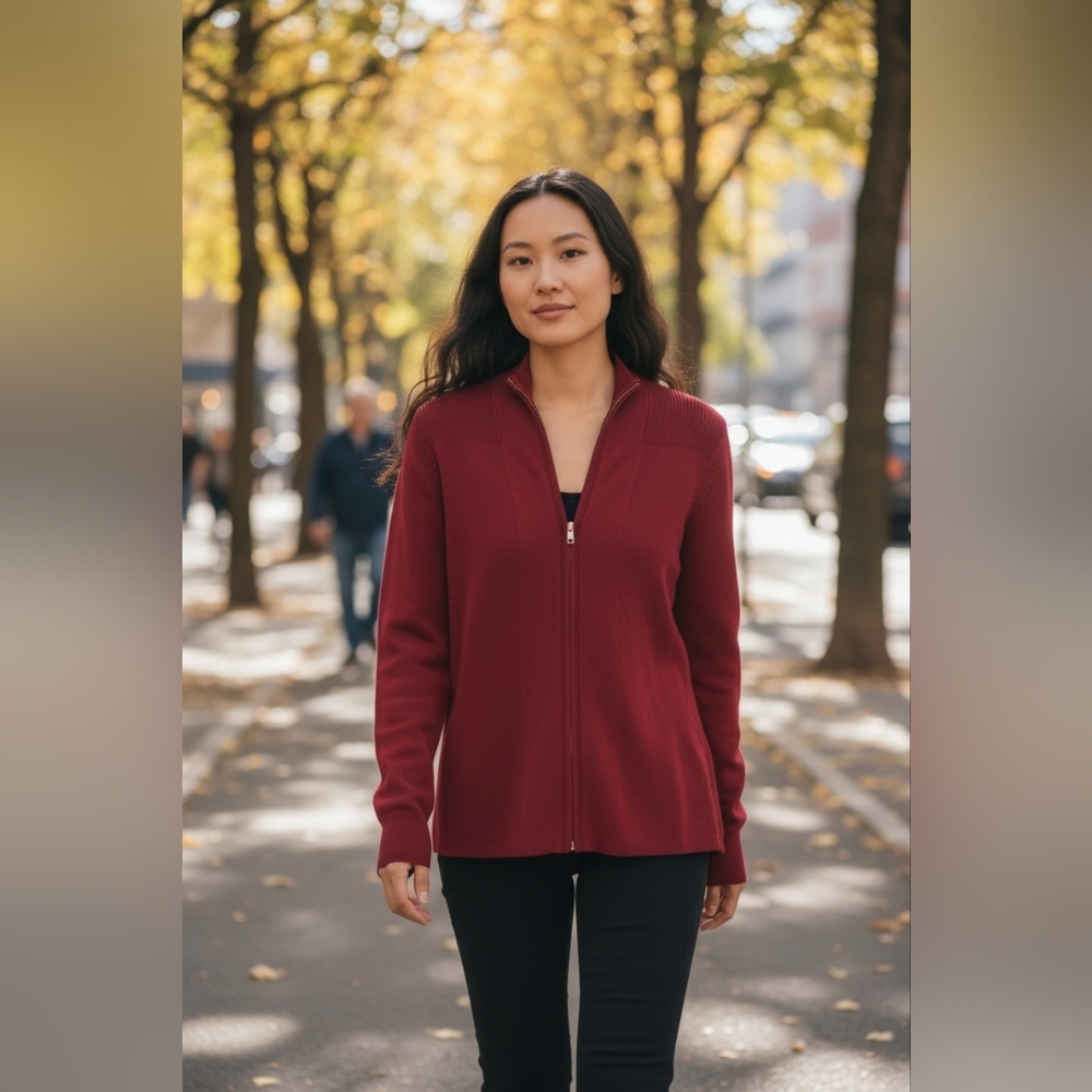 NEW Carlisle Vibrant Red Knit Top